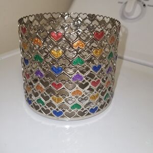 Bath & Body Works Multicolor Heart Candle Holder